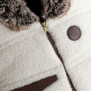 Winter Baby Car Seat Cover – Tourmaline / wolf