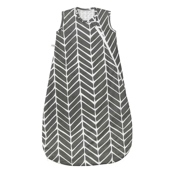 Sac de nuit en coton tissé -Chevron (2 togs)