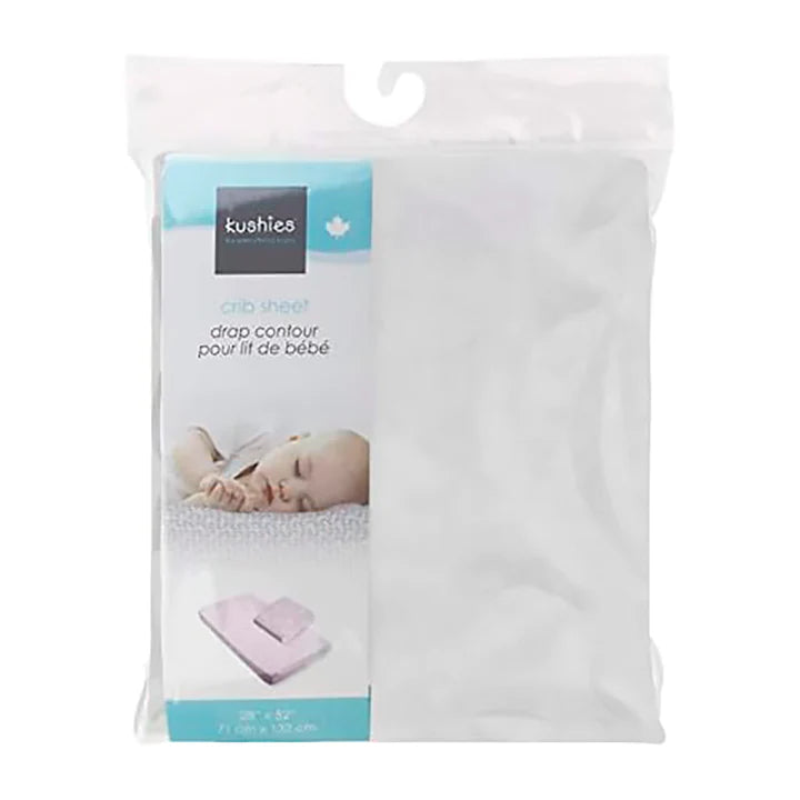 Drap contour pour lit de bébé - Blanc