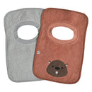 Ensemble de 2 bavoirs ratine - Castor