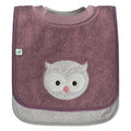 Ensemble de 2 bavoirs ratine - Hibou — Perlimpinpin