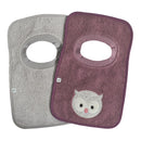 Ensemble de 2 bavoirs ratine - Hibou