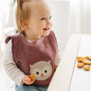 Ensemble de 2 bavoirs ratine - Hibou