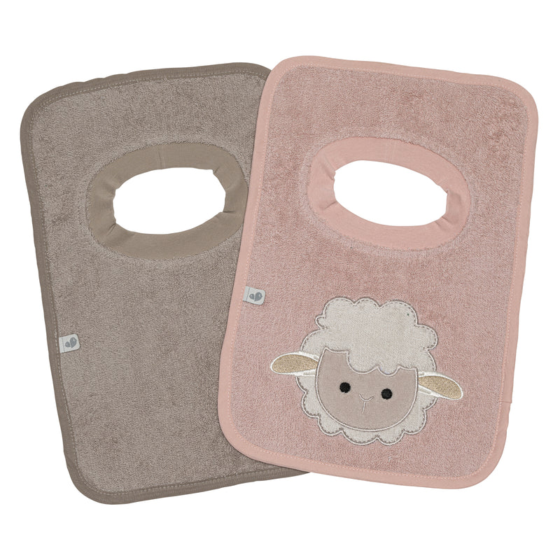 Ensemble de 2 bavoirs ratine - Mouton
