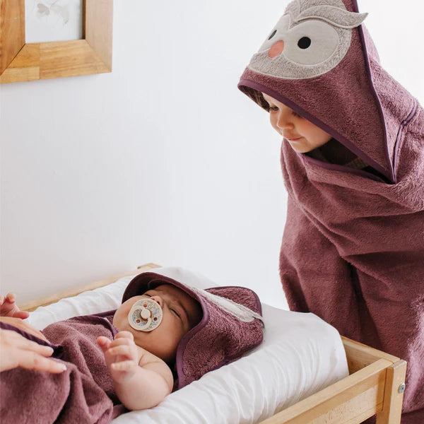 Serviette à capuchon - Hibou