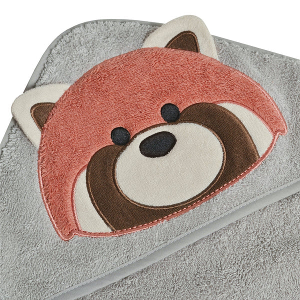 Serviette à capuchon - Panda Roux