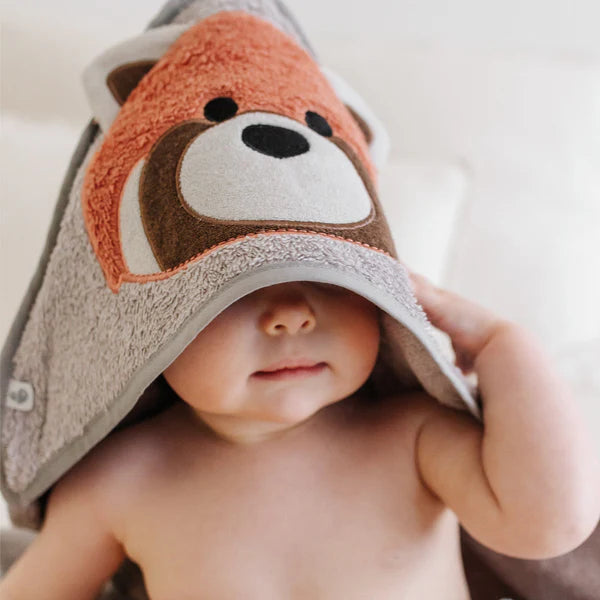 Serviette à capuchon - Panda Roux