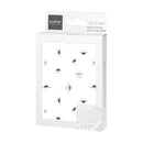 Housse pour matelas à langer percale avec ouverture pour sangles - Soleil