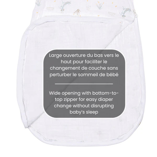 Sac de nuit en mousseline de coton - Insectes (0,7 tog)