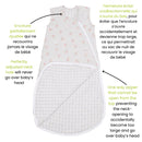 Sac de nuit en coton tissé - Fleurs (2 togs)