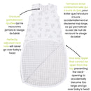 Sac de nuit en coton tissé - Feuilles (2 togs)