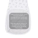 Sac de nuit en coton tissé - Feuilles (2 togs)