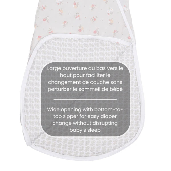 Sac de nuit en coton tissé - Fleurs (2 togs)