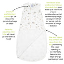 Sac de nuit matelassée en bambou - Jungle (1 tog)