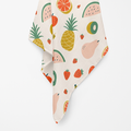 Couverture en mousseline de bambou - Salade de fruits estivale — Collection Mini Coco