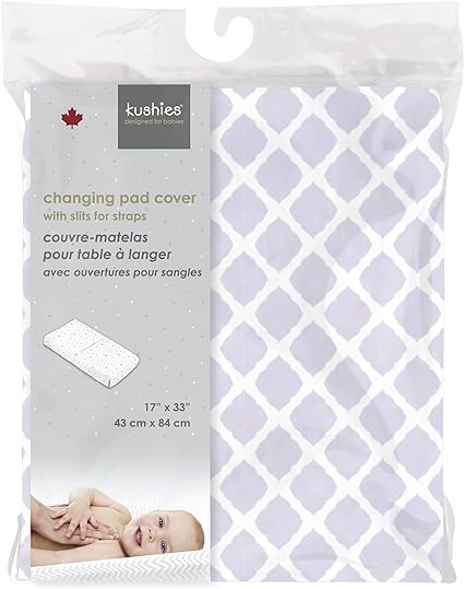 Changing Pad Cover | Lattice Lilac