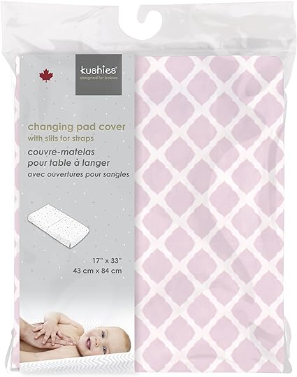 Changing Pad Cover | Lattice Pink