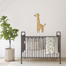 Couverture réversible en mousseline gaufrée - Safari/Gris