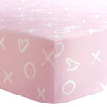 Drap contour pour lit de bébé - XO Rose — Kushies Baby