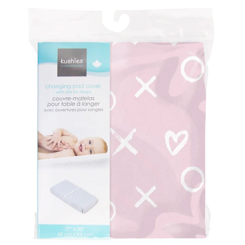 Changing Pad Cover | Pink XO