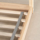 Lit de transition maison avec cheminée Sweedi - Naturel