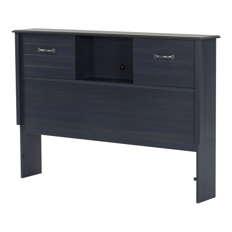 Tête de lit bibliothèque avec portes coulissantes double 54" Ulysses  - Myrtille