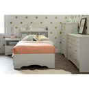 Commode 5 Tiroirs Tiara - Blanc Solide