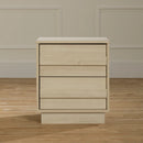 Table de chevet 2 tiroirs Serrano - Chêne blanchi