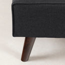 Lit complet rembourré queen 60" - Charbon mat