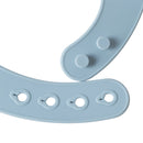 Bavoir en silicone avec poche – Bleu uni – Détail 2