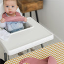 Silicone Bib with Catch-All Pocket – Solid Pink – Detail 2