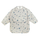 Waterproof Long-Sleeve Bib – Blueberries - Beige Background – Product view