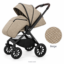 Poussette Adams Z2 Beige avec aperçu agrandi du tissu — simulation visuelle