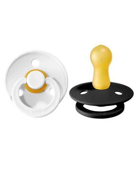 2 Bibs Pacifier - Combo black/white