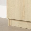 Ensemble bibliothèque et 2 bibliothèques étroites 5 tablettes Liora - Chêne blanchi