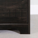 Bureau de travail avec huche Versa - Noir antique