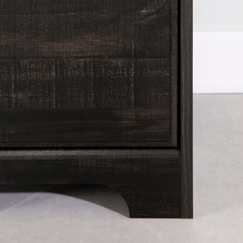 Bureau de travail avec huche Versa - Noir antique