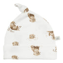 Bamboo Knotted Hat – Otters – Product view