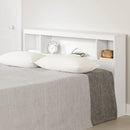 Tête de lit bibliothèque double 54" Fusion - Blanc solide