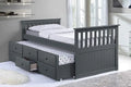 Lit Capitaine avec pied 39"- Gris — IFDC