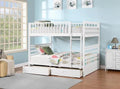 Lits superposés 54"/54" - Blanc — IFDC