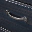 Ensemble lit matelot et tête de lit bibliothèque simple 39" Ulysses - Myrtille