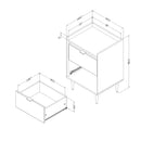 Table de bout Hype - Chêne hivernal