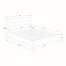 Lit complet rembourré queen 60" Hype - Bleu