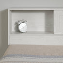 Tête de lit bibliothèque simple 39" Hazen - Pin blanc