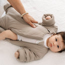 Polyester Sleep Suit – Taupe – Detail 2