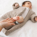 Polyester Sleep Suit – Taupe – Detail 3