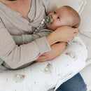 Nursing Pillow with Removable Cover – Owls in use