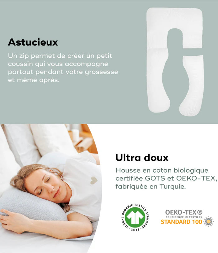 Coussin de grossesse et d'allaitement B.Love XXL pour tout le corps