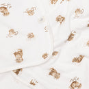 Quilted Bamboo Blanket – Otters – Detail 3